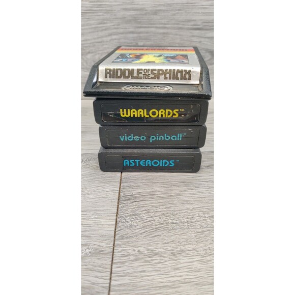 Atari 2600 games lot of 4 Asteroids, Warlords, Video Pinball, Sphinx VTG Games - Picture 5 of 7